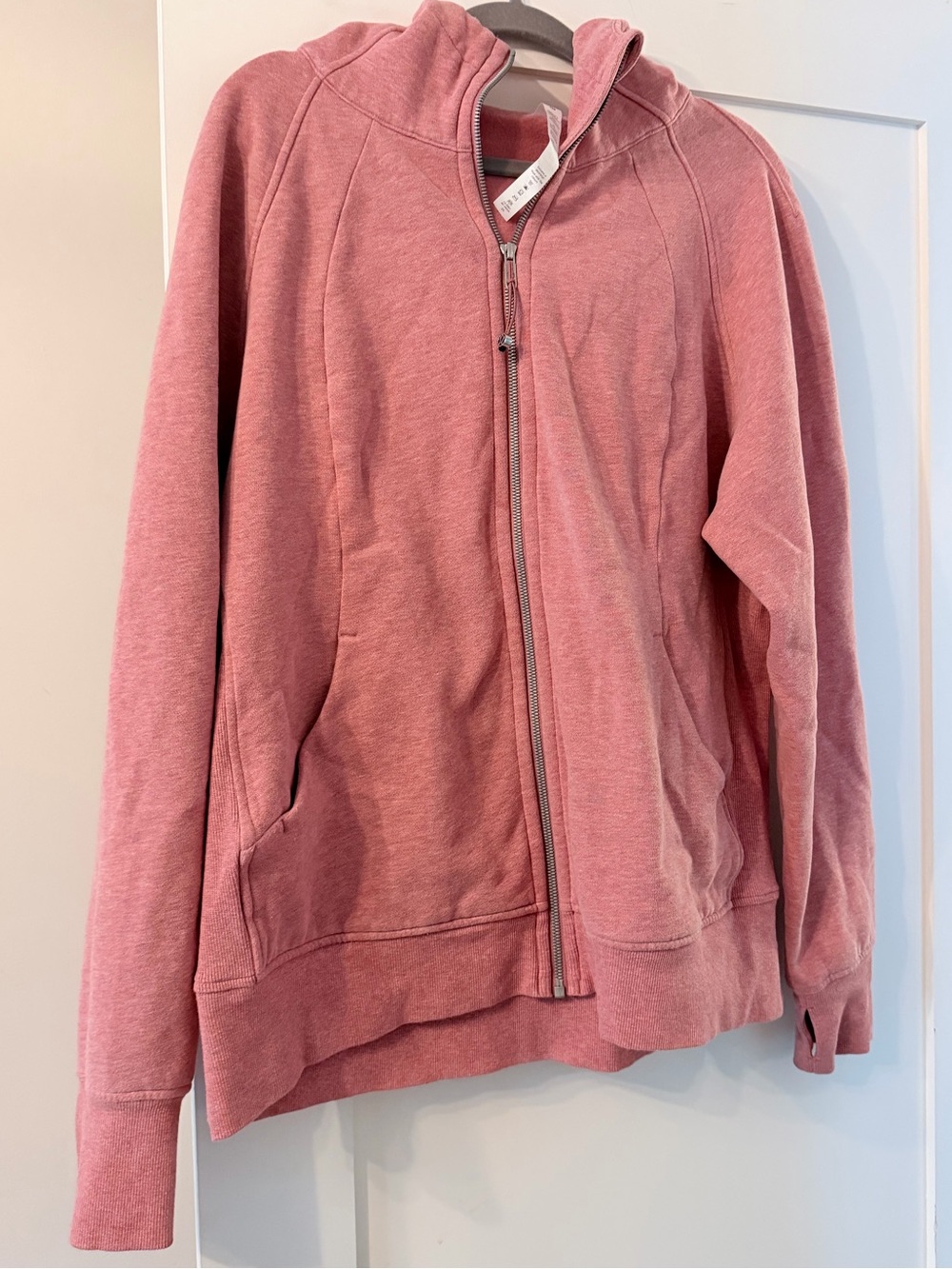 Lululemon Full-Zip Hoodie – Rare Plus Size 20 – Pink/Blush
